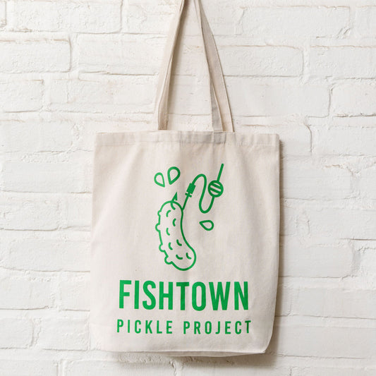 CUSTOM ART Eco Tote - Ryan Evans x Fishtown Pickle Project