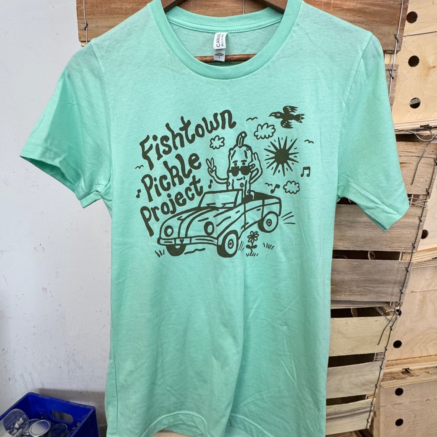 CUSTOM ART Gherkin Tee - Keith Warren Greiman x Fishtown Pickle Project