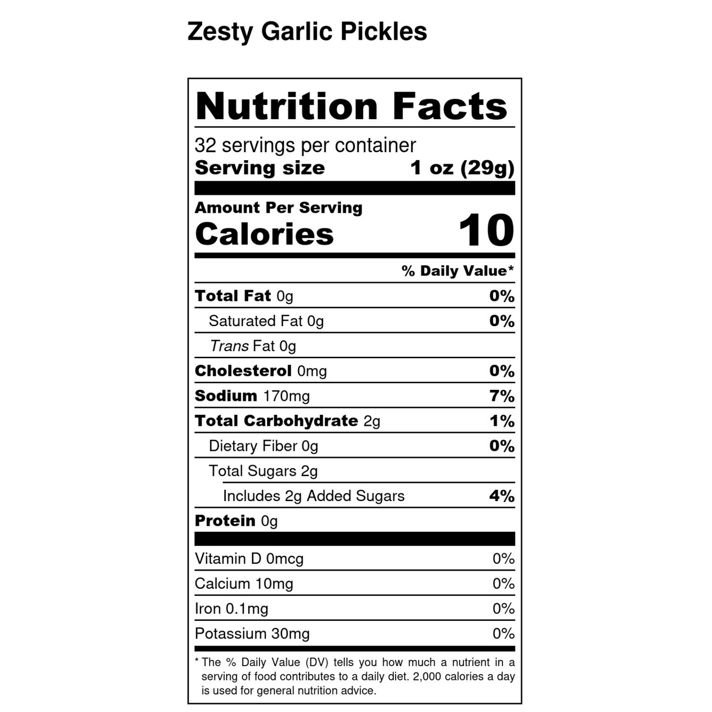 Zesty Sweet Garlic Pickles