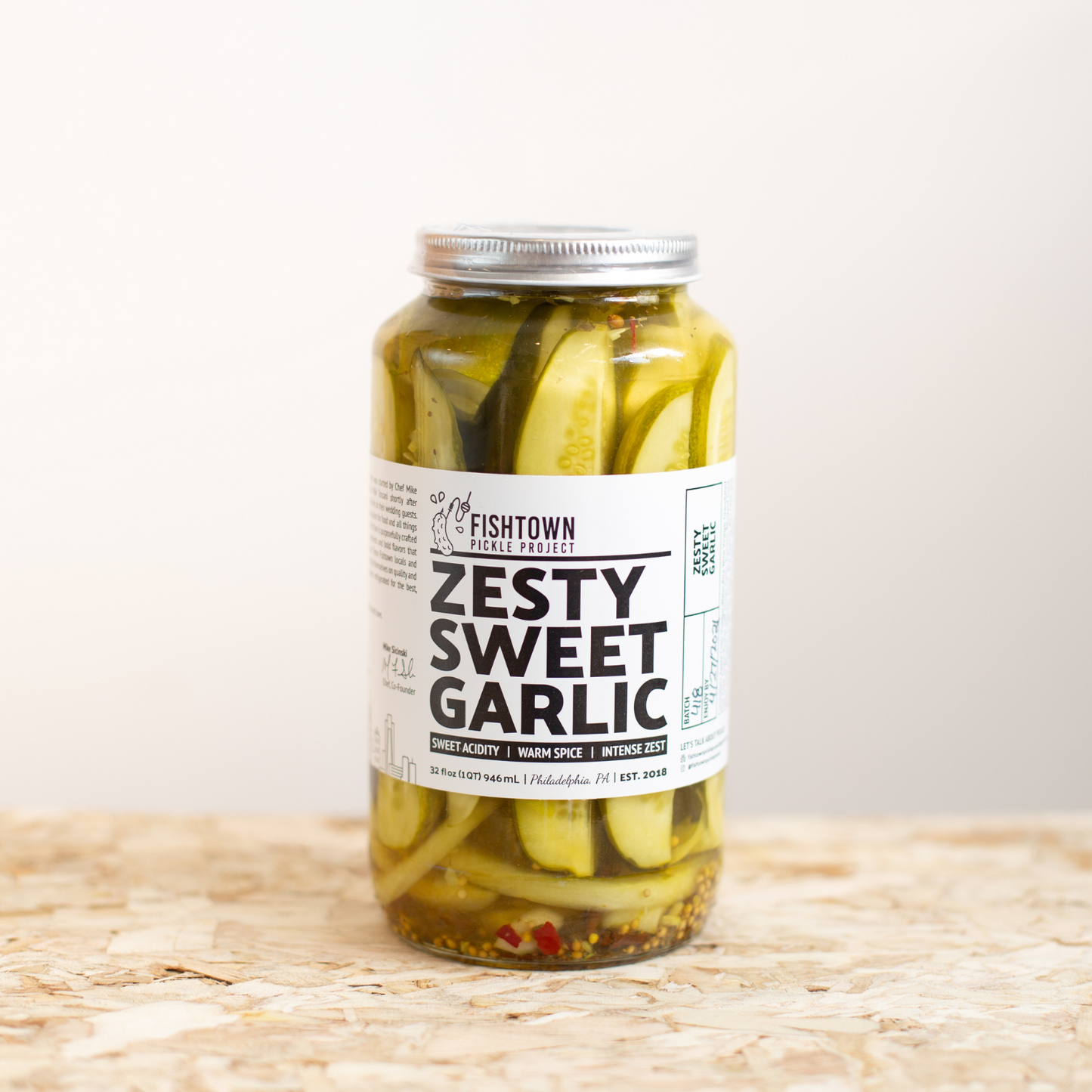 Zesty Sweet Garlic Pickles