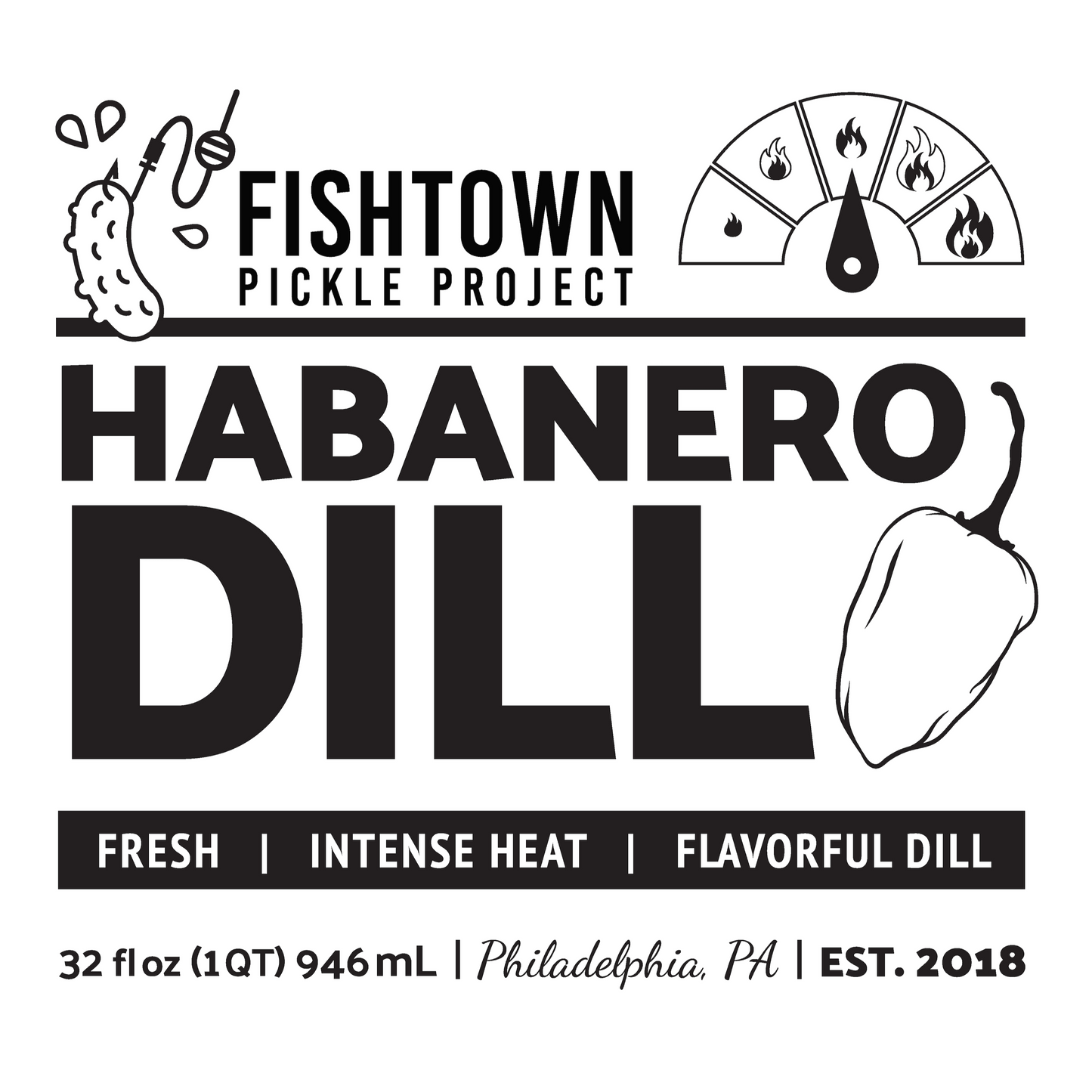 Habanero Dill Pickles