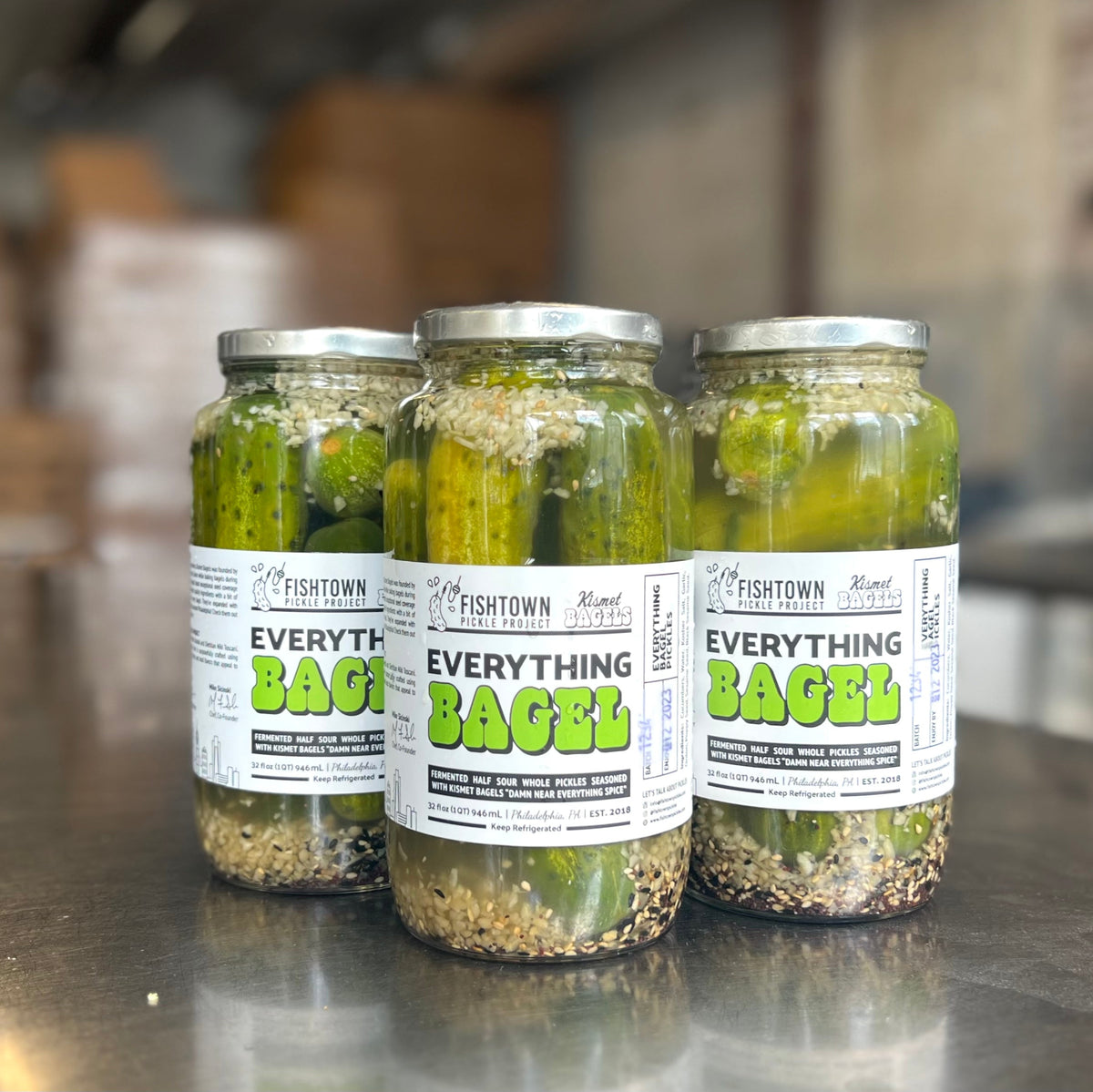 Everything Bagel Pickles (32 oz) Fishtown Pickle Project
