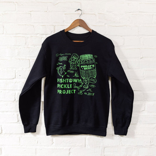 CUSTOM ART Crewneck - Ryan Evans x Fishtown Pickle Project