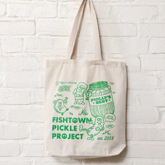 CUSTOM ART Eco Tote - Ryan Evans x Fishtown Pickle Project