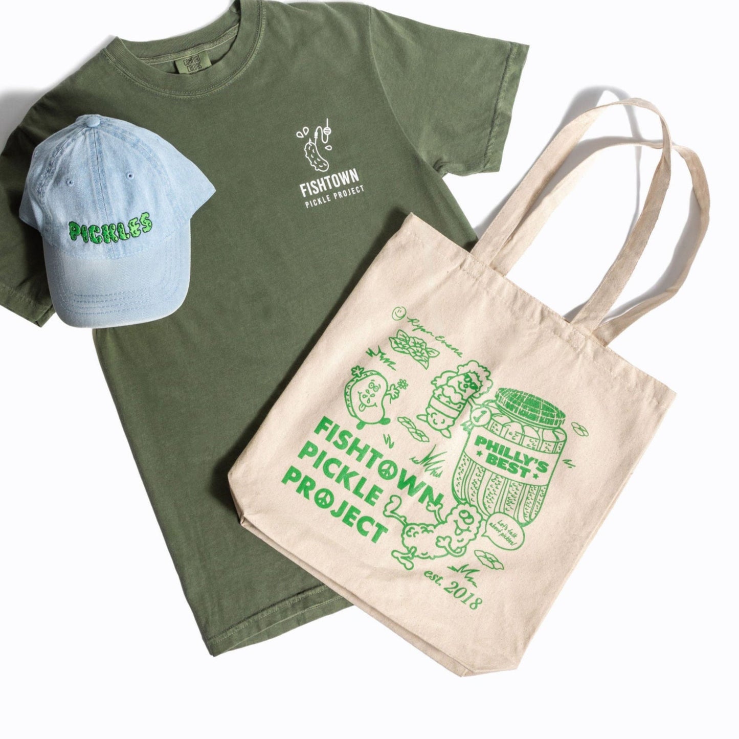 CUSTOM ART Eco Tote - Ryan Evans x Fishtown Pickle Project