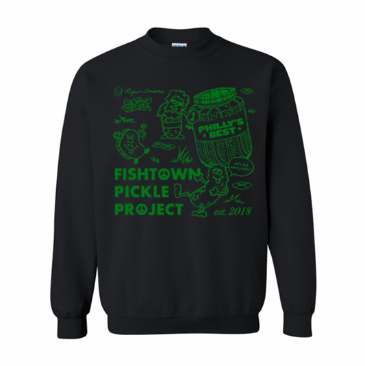 CUSTOM ART Crewneck - Ryan Evans x Fishtown Pickle Project