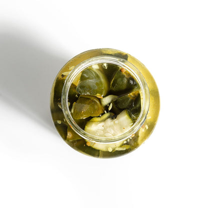 Zesty Sweet Garlic Pickles