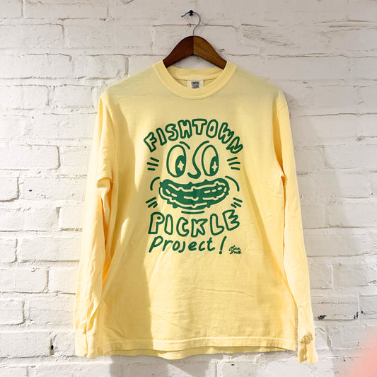 CUSTOM ART Long-sleeved Shirt - Olivia Smith X Fishtown Pickle Project