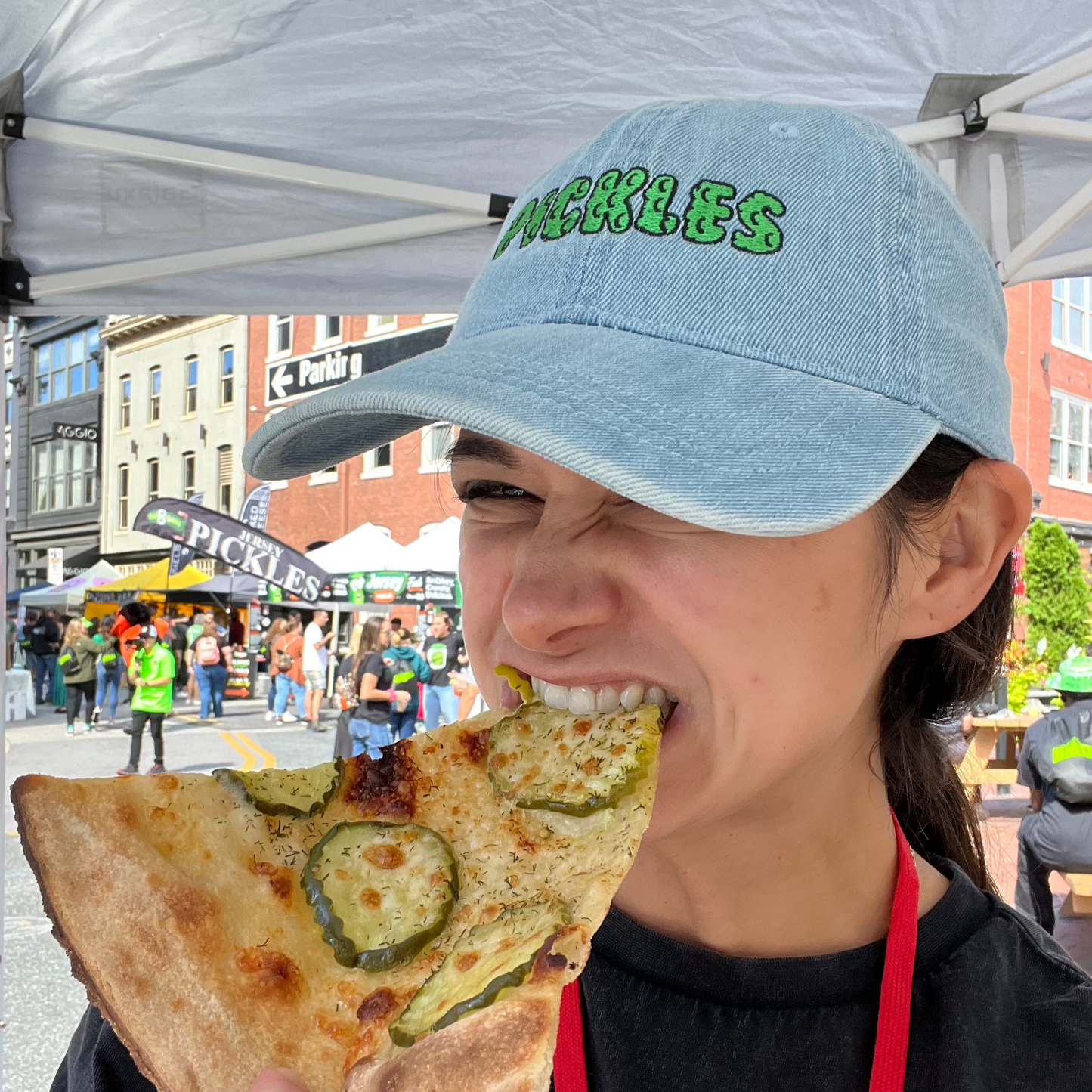 CUSTOM ART Denim Pickles Hat