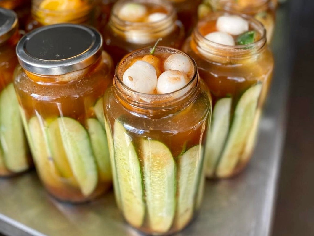 Dilly Bloody Mary Pickles